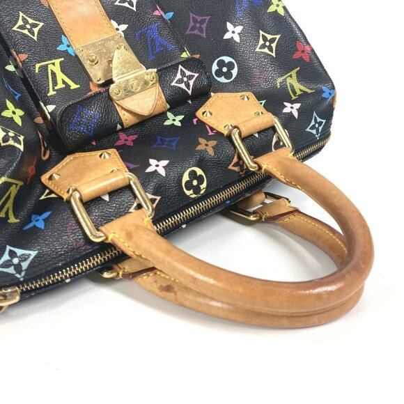 LOUIS VUITTON M92642 MonogramMulticolore Speedy30 Hand Bag Black - Picture 4 of 16